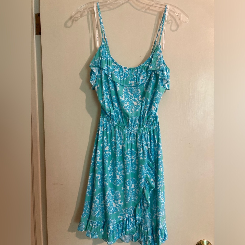 Lily Pulitzer Faux Wrap Ruffle Front Sundress